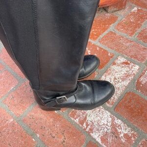 Black Leather Riding Boots